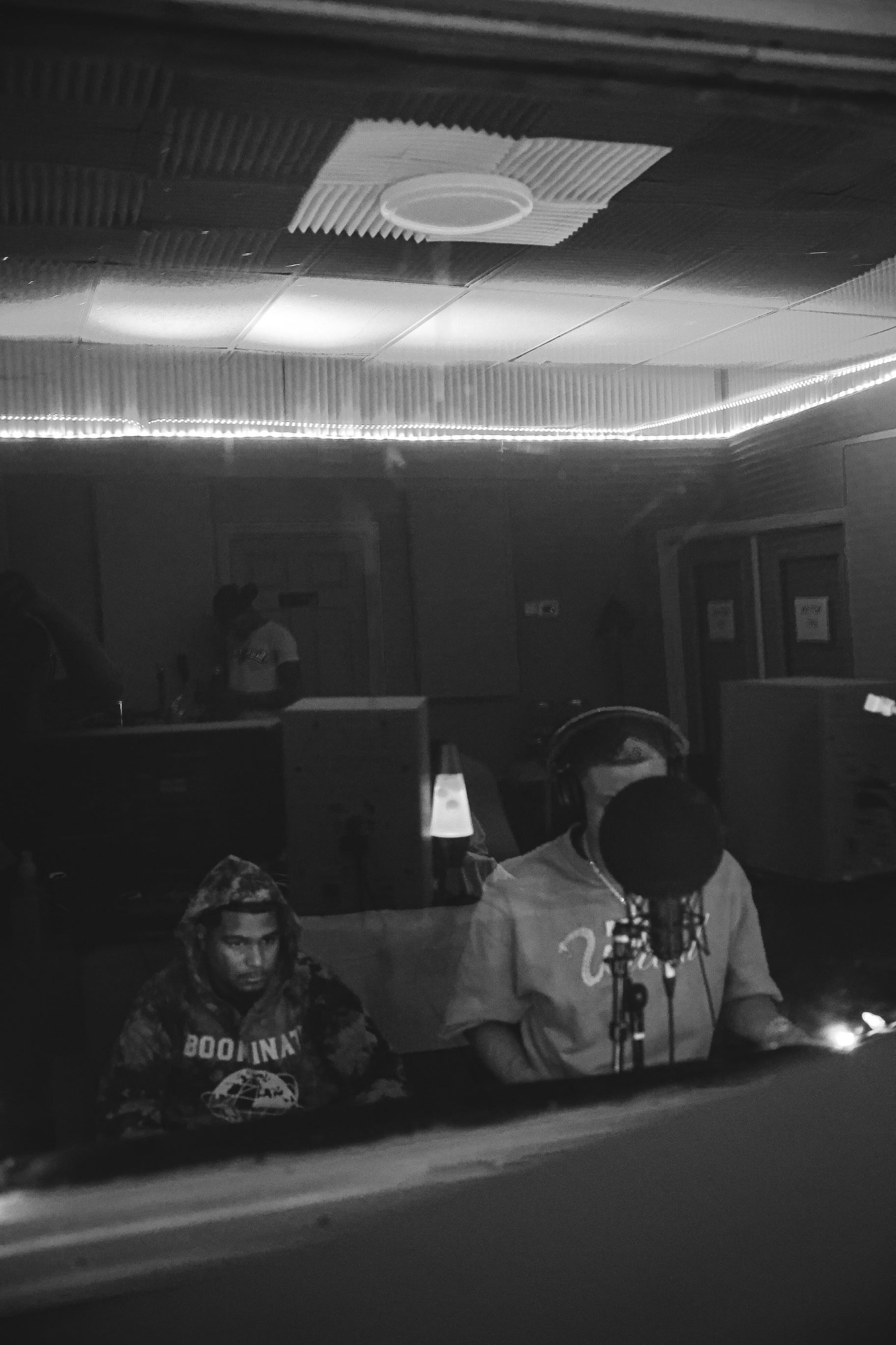 Late night recording session